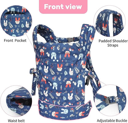 Baby doll carrier for baby girl Premiums soft straps and 18 inch