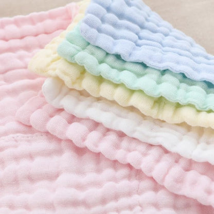 MUKIN Baby Washcloths - Natural Cotton Baby Wipes 10 Pack 12x12 inches