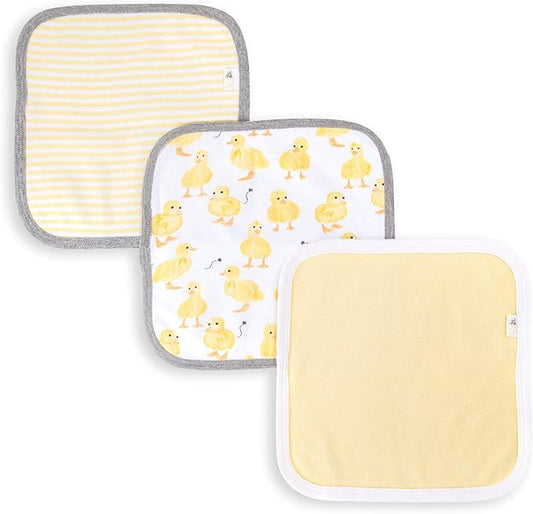 Burt's Bees Baby Infant Washcloths, 100% Organic Cotton 3 Pack
