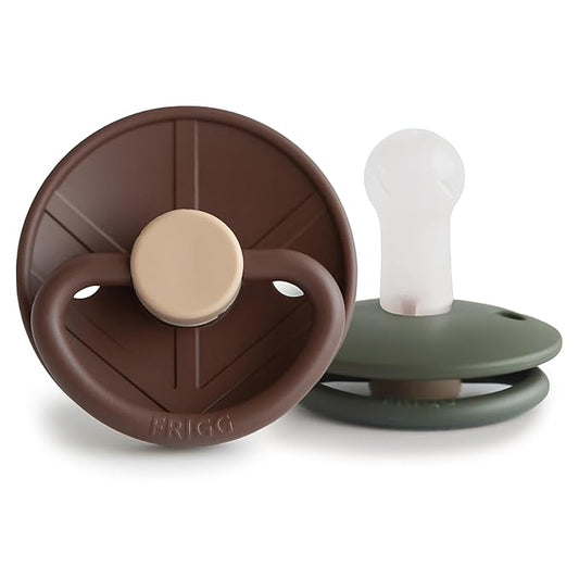 FRIGG Little Viking SilkySoft Silicone Baby Pacifier 2-Pack | Made in Denmark 6-18 Months)