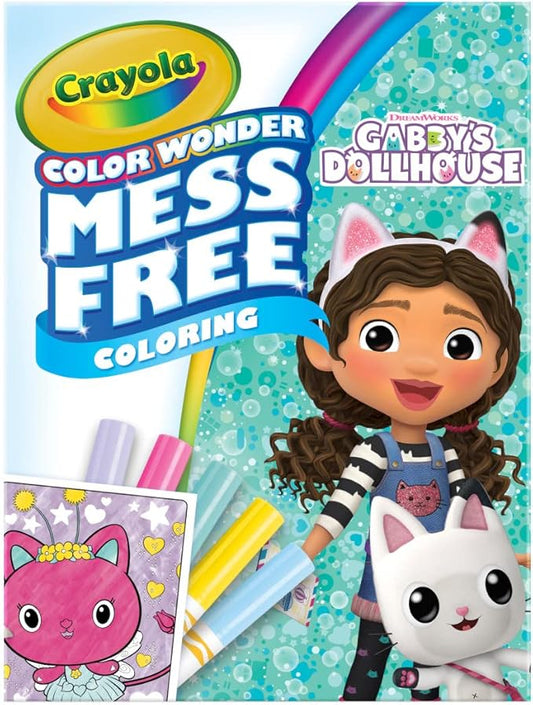 Crayola Gabbys Dollhouse Color Wonder Activity Set, Mess Free Coloring Pages for Toddlers, No Mess Activity, Toys & Gifts for Kids