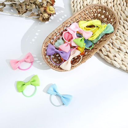 40PCS 2 Inches Baby Hair Ties, OAOLEER Toddler Hair Ties with Bows 2 Inch)