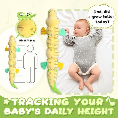 Baby Toys 0 to 12 Months, Musical Stuffed Animal Activity Soft Toys with Multi-Sensory Crinkle