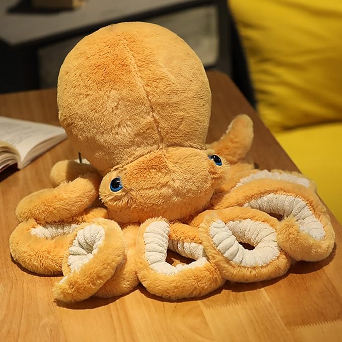 Octopus Stuffed Animals Octopus Plush Doll Toys Octopus Stuffed Toys Gift for Kids and Lovers for Birthday, Christmas Day(17.7-inch Orange)