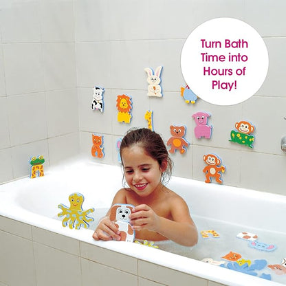 Edushape Funny Mix Magic Creations - Bath Foam Stickers 1-3 -