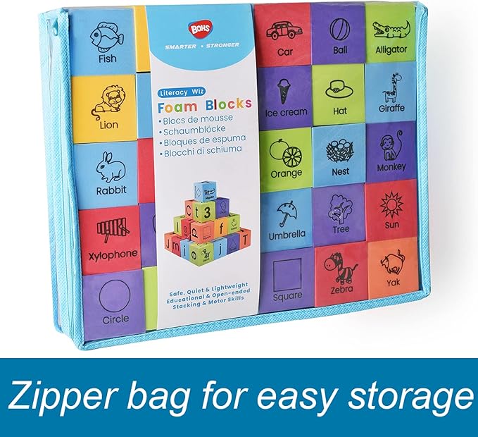 BOHS Foam Learning Blocks - Number,Alphabet Toddlers,30pcs