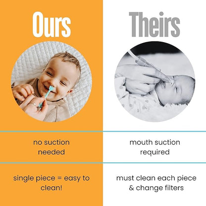 oogiebear: Baby Nose Cleaner & Ear Wax Removal Tool - Safe Booger & Earwax Removal for Newborns, Infants 2 Pack