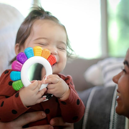 Baby Einstein Outstanding Opus The Octopus Sensory Rattle & Teether Multi-Use Toy, BPA Free & Chillable 3 Months