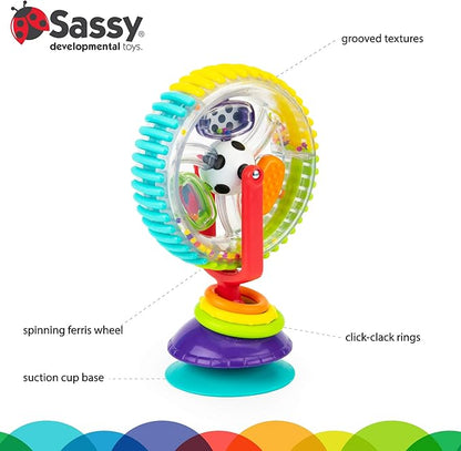 Sassy Wonder Wheel Spinning High Chair Tray Toy, Age 6+ Months