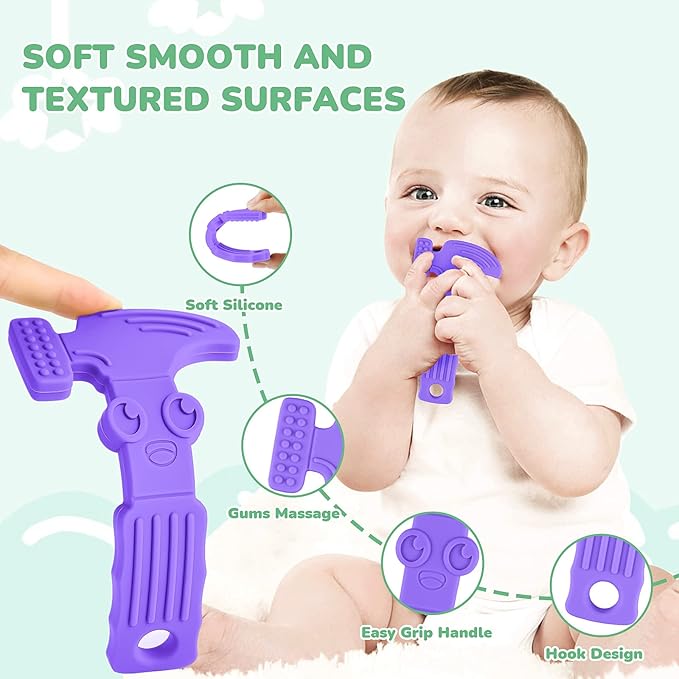 TYRY.HU Baby Teething Toys for Babies, Baby Teether Toys 4 Packs