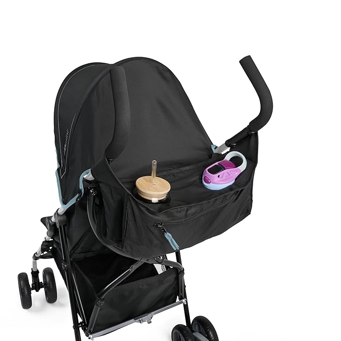 Summer by Ingenuity 3D Mini Convenience Stroller – Lightweight Stroller with Compact Fold, Multi-Position Recline, Canopy with Pop Out Sun Visor – Umbrella Stroller for Travel and More, Slate Grey