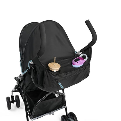 Summer by Ingenuity 3D Mini Convenience Stroller – Lightweight Stroller with Compact Fold, Multi-Position Recline, Canopy with Pop Out Sun Visor – Umbrella Stroller for Travel and More, Slate Grey