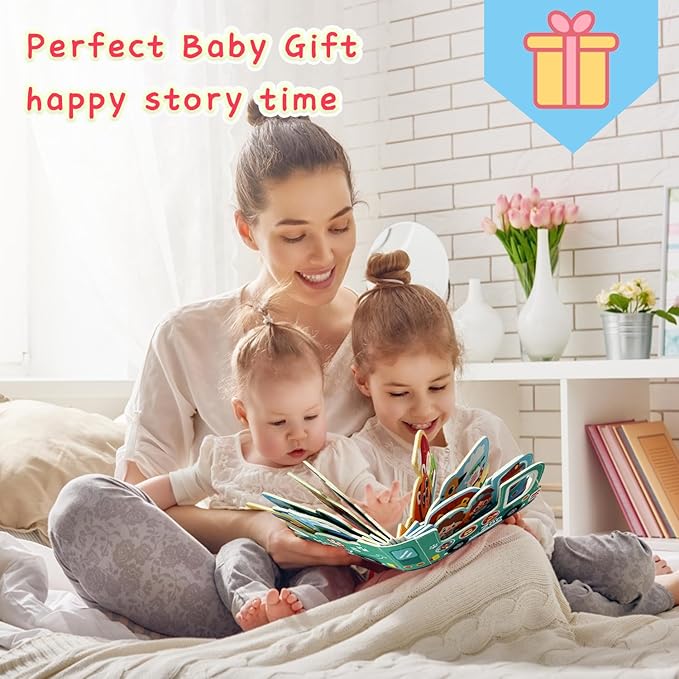 Baby Mask Books 18 Months, Sensory Baby Toys Folding Felt 18 Months