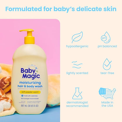 Baby Magic Moisturizing Hair & Body Wash, 30 Fl Oz