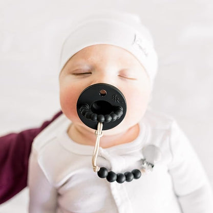 Ryan & Rose Cutie PAT Pacifier Teether (Stage 2, Black)