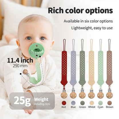Pacifier Clip - Pacifier Holder Clip ??3 Pack Silicone