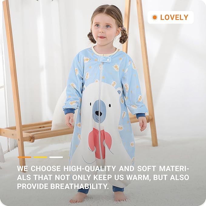 Baby Sleeping Sack Sleeveless, Toddler Sleeping Bag with Legs