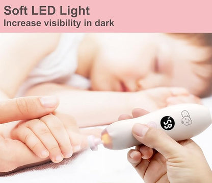Royal Angels Rechargeable Baby Nail Buffer 22 in 1, Safe Electric Baby Nail File 13 Replacements,