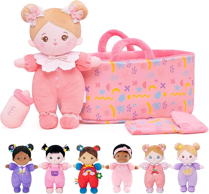 OUOZZZ Soft Baby Doll Set for Girls - My First