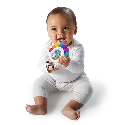 Baby Einstein Outstanding Opus The Octopus Sensory Rattle & Teether Multi-Use Toy, BPA Free & Chillable 3 Months