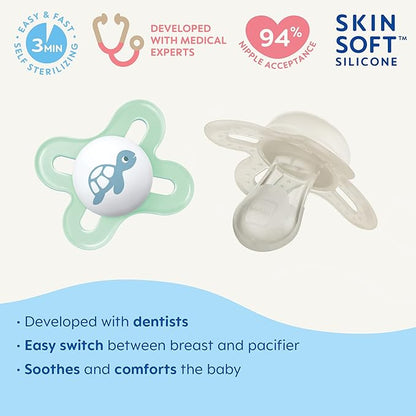 MAM Original Start Matte Newborn Baby Pacifier, Best Pacifier for Breastfed Babies 0-3 Months 4)
