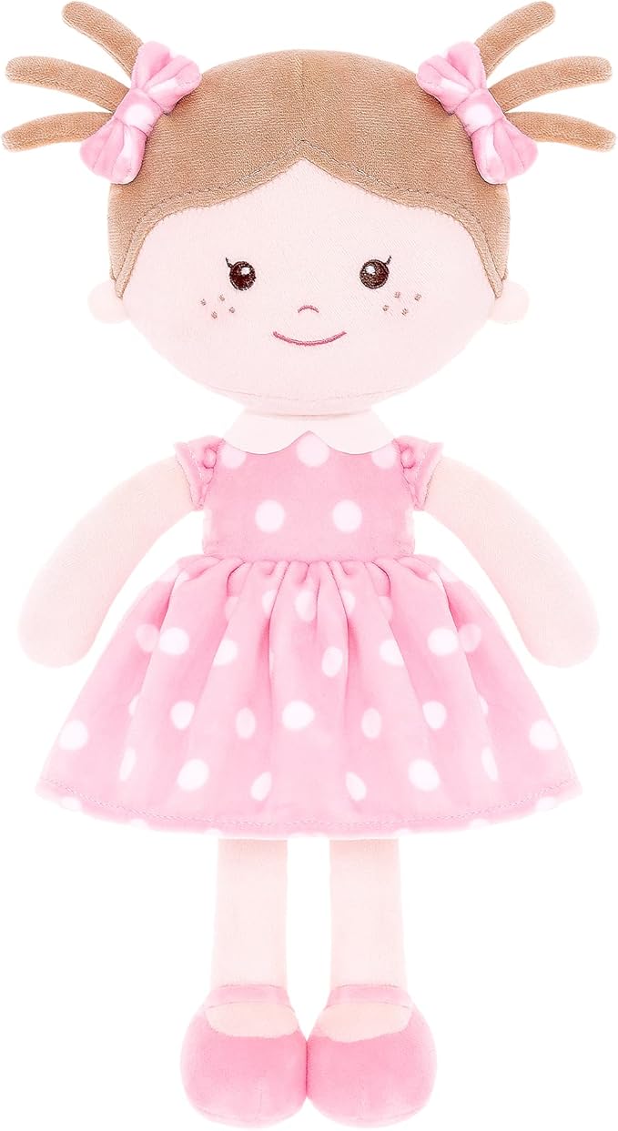 Onetoo Plush Rag Doll Sleeping Cuddle Buddy Doll Soft Baby 14"（Milly Series）