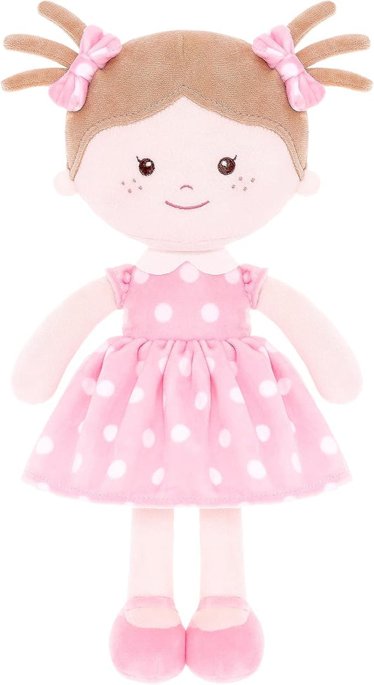 Onetoo Plush Rag Doll Sleeping Cuddle Buddy Doll Soft Baby 14"（Milly Series）