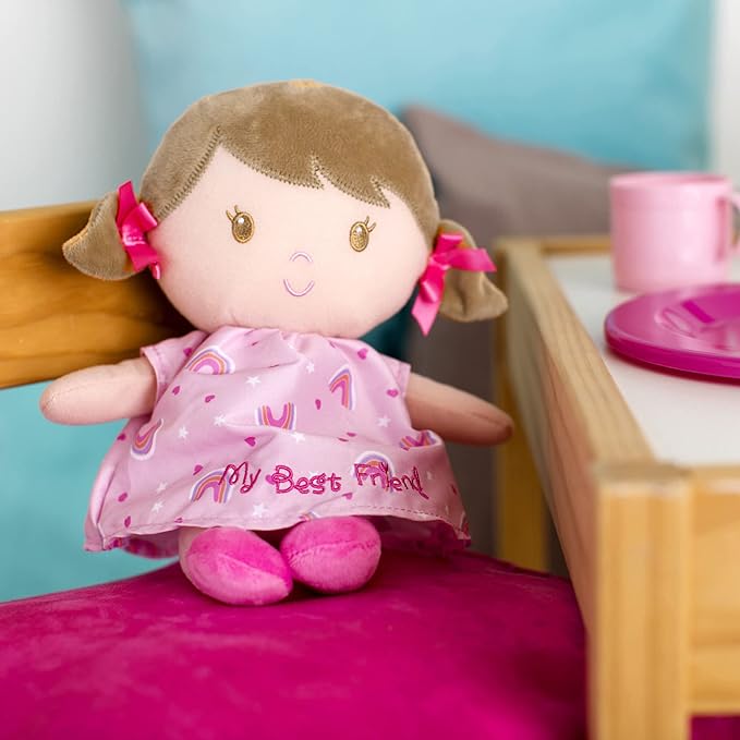 Baby Starters Plush Snuggle Buddy Baby Doll, Dorie 11 inch