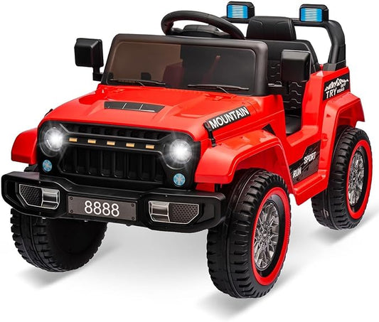 Hetoy Kids Ride On Truck Car, 12V Battery Powered Electric Car w/Parent Remote Control 3 Speeds,