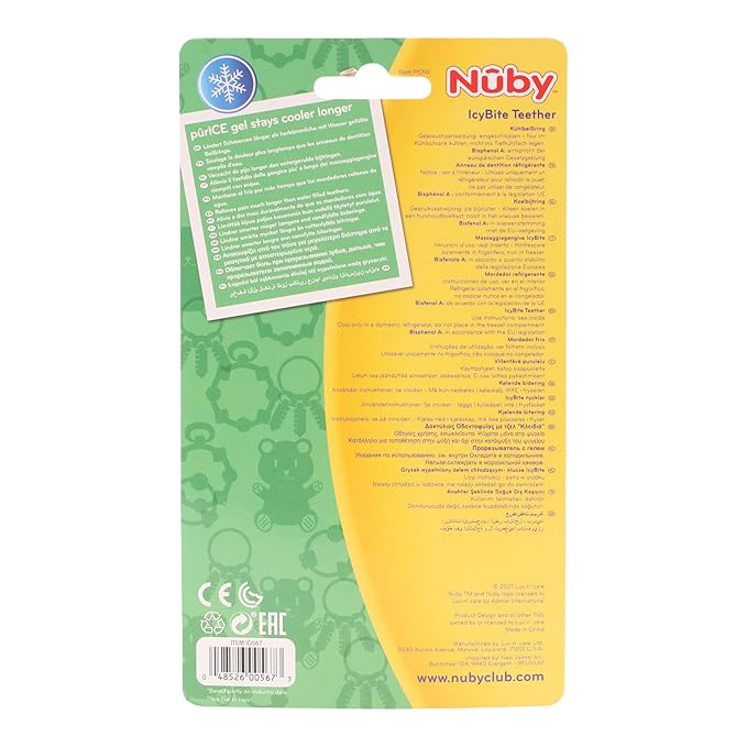 Nuby Ice Gel Teether Keys, 1 Count (Pack of 1)