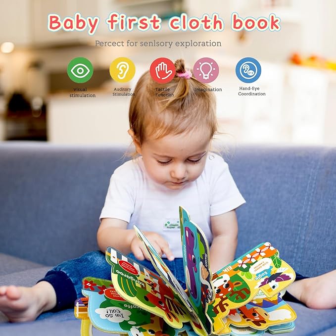 Baby Mask Books 18 Months, Sensory Baby Toys Folding Felt 18 Months