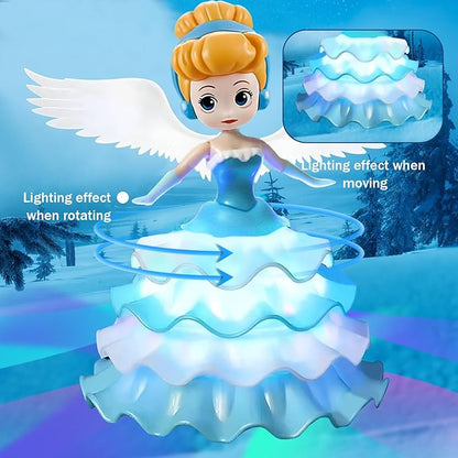 Dancing Princess Toys for Girls,Electric Cars Angel Doll with Colorful 3 4 5 6 (159B)