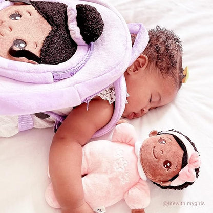 OUOZZZ Soft Black Baby Dolls for Girls - First African 10"