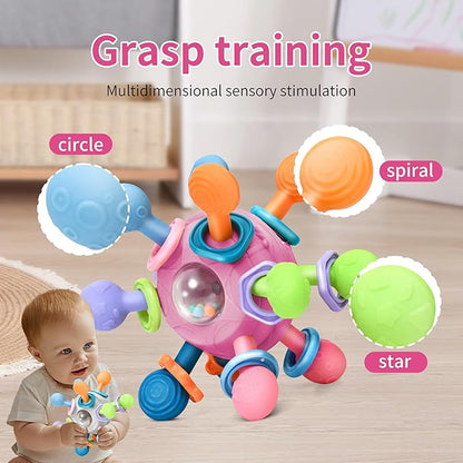 Baby Montessori Teething Toys for 0-6 6-12 Months Infant Teethers 0 3 6 9 12 18 1 2
