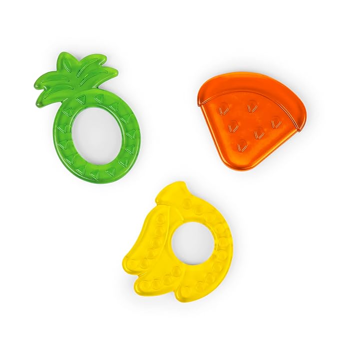 Bright Starts Juicy Chews 3-Pack Textured Teethers - Watermelon, Pineapple 3 Months