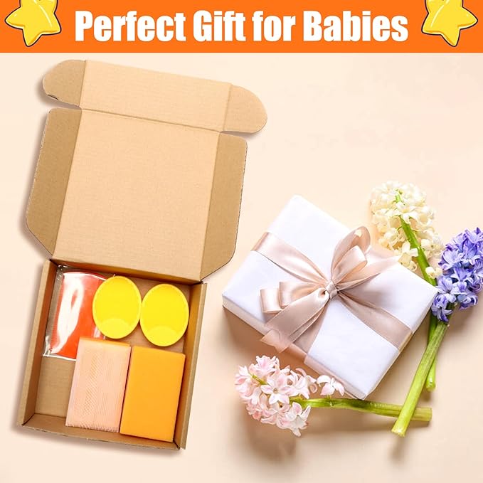 Cradle Cap Brush for Babies, 5Pcs Cradle Cap Treatment Set with Soft Bristle Brushes Silicone Scrubber Fine-Tooth Comb for Newborn Bathing Essentials Baby Brush and Comb Set (Orange)