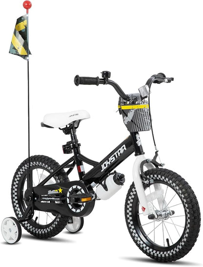 JOYSTAR Little Daisy Kids Bike for Girls Boys Ages 2-7 Years, 12 14 16 Inch Girls Bikes with Doll Bike Seat & Streamers