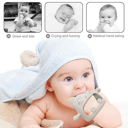 3 Pack Baby Teether Toys,Silicone Teething Toys for Babies 0-6 Months 0-6 Months,Ideal