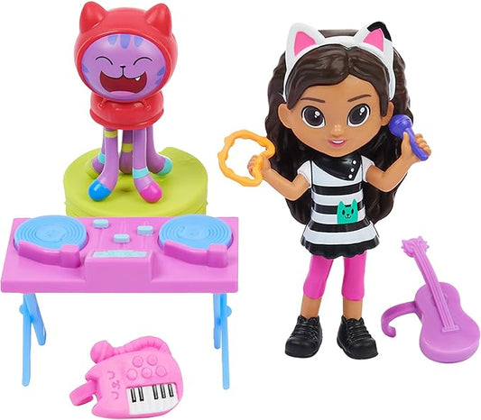 Gabby's Dollhouse, Kitty Karaoke Set with 2 Toy Figures 2 Accessories, 3 and