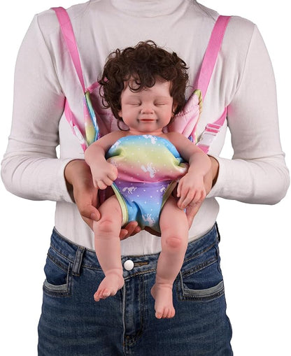 BABESIDE Baby Doll Carrier Accessories with 2Pcs Baby Dolls Diapers 12-18 inch
