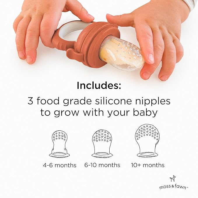 Forage Feeder, Soothing Silicone Frozen Baby Food Teething Toy