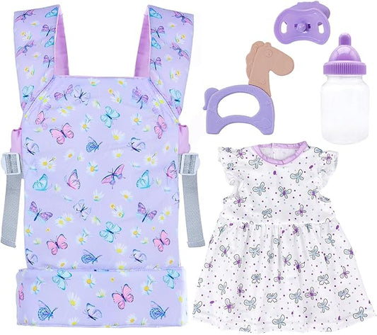 Baby Doll Carrier with Doll Accessories Doll Carrier for Kids, 16-22 Inch