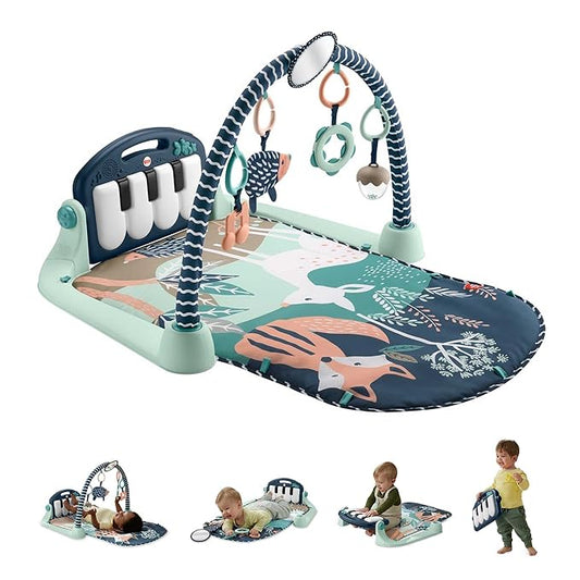 Fisher-Price Baby Playmat Kick & Play Piano Gym with Musical