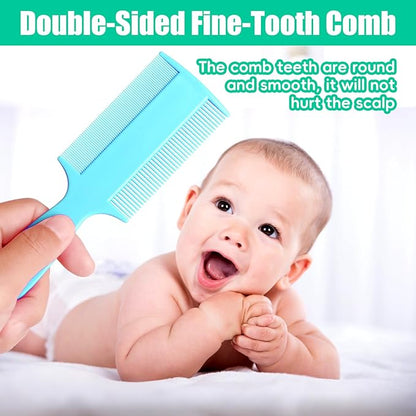 Cradle Cap Brush for Babies, 5Pcs Cradle Cap Treatment Set with Soft Bristle Brushes Silicone Scrubber Long Comb for Newborn Bathing Essentials Baby Brush and Comb Set (Green)