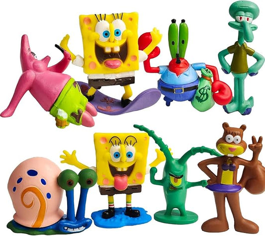 8 Pieces Doll SetCartoon Mini Toys as Collectible Decorations Toy,Great Birthday Gifts for Kids