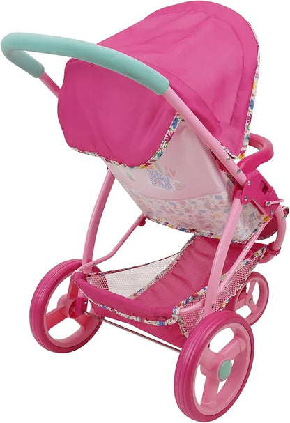 Baby Alive: Doll Jogging Stroller - Pink & Rainbow 24", Retractable 3+