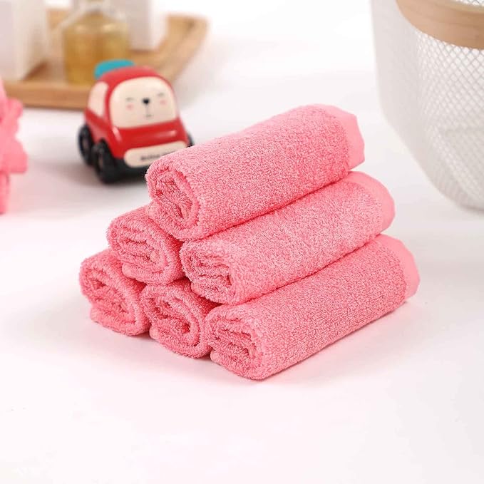 Baby Washcloths 12 Pack, 10x10 inch Heavenly Soft Wash Cloths for Face and Body