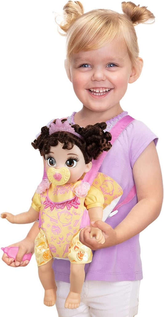 Disney Princess Belle Baby Doll Deluxe with Tiara, Carrier