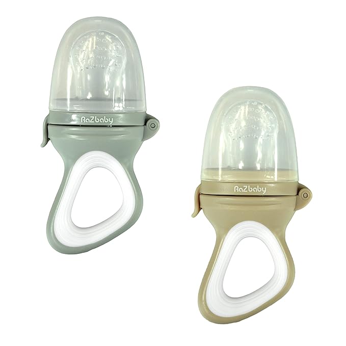 RaZbaby Silicone Baby Teether, BerryBumps Textured Silicone Soothes Babies??Sore Gums