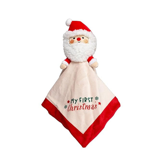 Pearhead Baby's First Christmas Security Blanket, Soft Baby Lovey for Babies